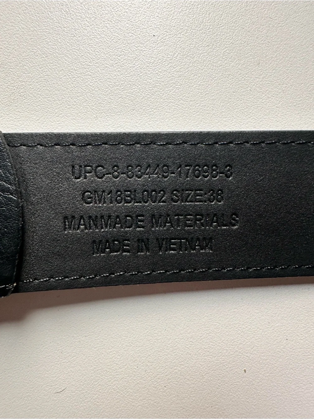Black Leather Men's Belt with Silver Buckle